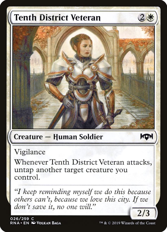Tenth District Veteran [Ravnica Allegiance] Magic: The Gathering