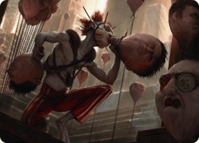 The Jolly Balloon Man Art Card [Duskmourn: House of Horror Art Series] Magic: The Gathering