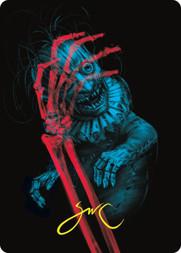 Marvin, Murderous Mimic Art Card (Gold-Stamped Signature) [Duskmourn: House of Horror Art Series] Magic: The Gathering