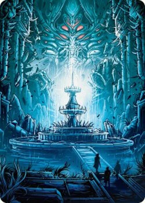 Island Art Card [Duskmourn: House of Horror Art Series] Magic: The Gathering