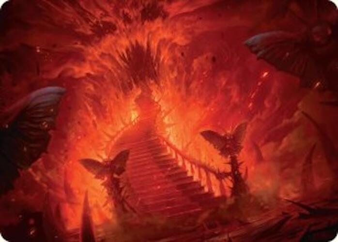 Mountain Art Card [Duskmourn: House of Horror Art Series] Magic: The Gathering