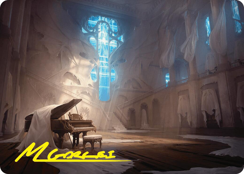 Plains Art Card (Gold-Stamped Signature) [Duskmourn: House of Horror Art Series] Magic: The Gathering