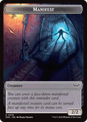 Insect (0013) // Manifest Double-Sided Token [Duskmourn: House of Horror Tokens] Magic: The Gathering