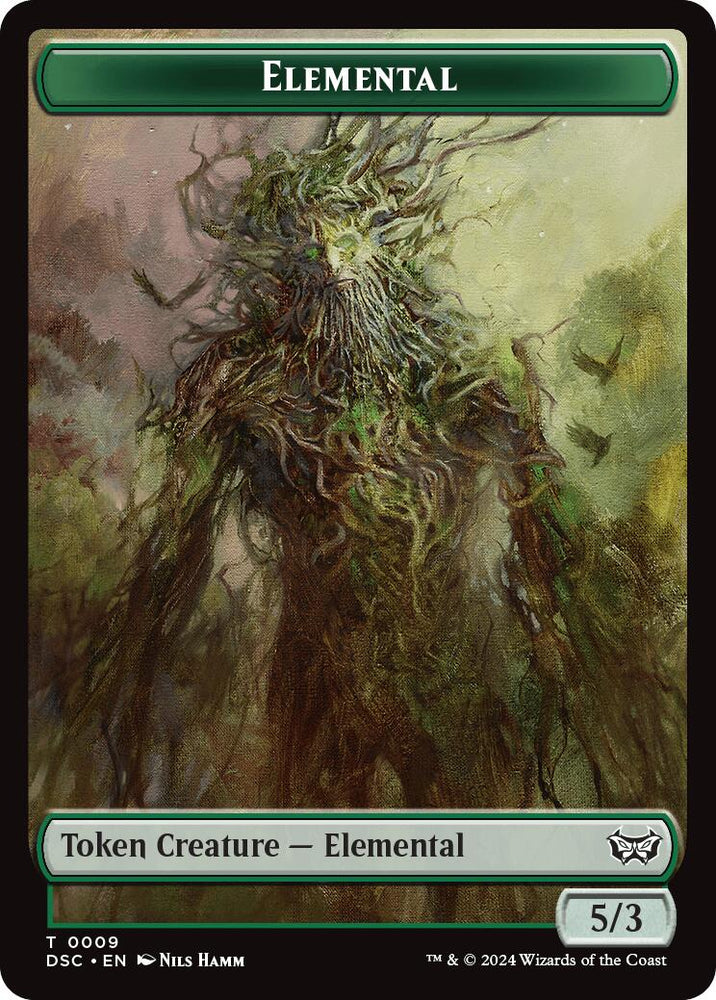 Elemental // Bird Double-Sided Token [Duskmourn: House of Horror Commander Tokens] Magic: The Gathering