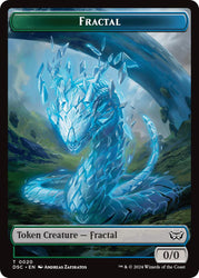 Fractal // Scarecrow Double-Sided Token [Duskmourn: House of Horror Commander Tokens] Magic: The Gathering