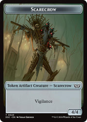 Glimmer // Scarecrow Double-Sided Token [Duskmourn: House of Horror Commander Tokens] Magic: The Gathering