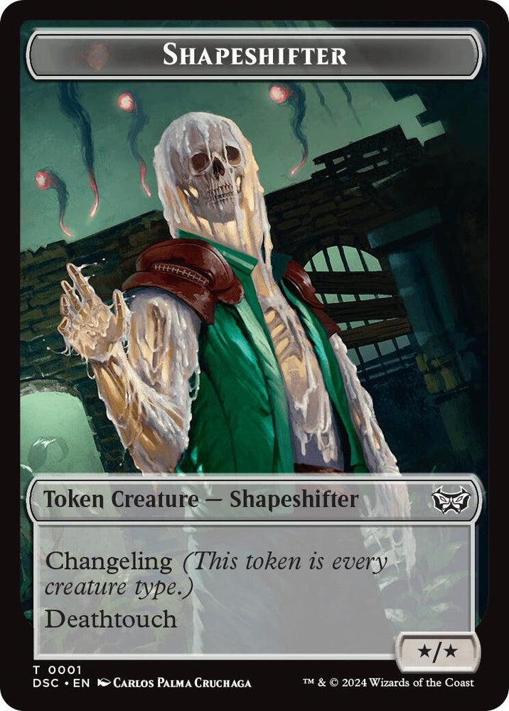 Shapeshifter // Insect (0022) Double-Sided Token [Duskmourn: House of Horror Commander Tokens] Magic: The Gathering