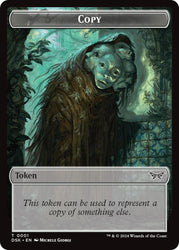 Shark // Copy Double-Sided Token [Duskmourn: House of Horror Commander Tokens] Magic: The Gathering