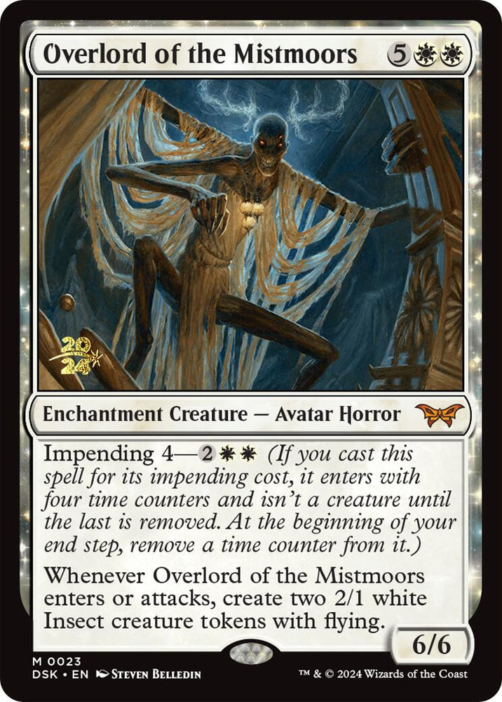 Overlord of the Mistmoors [Duskmourn: House of Horror Prerelease Promos] Magic: The Gathering