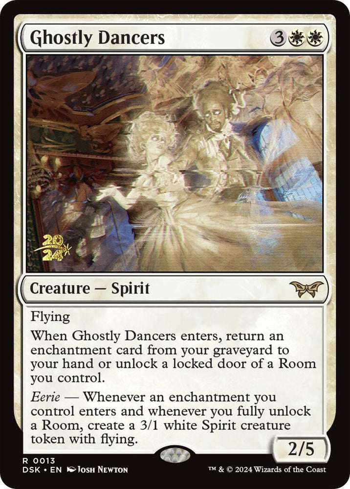 Ghostly Dancers [Duskmourn: House of Horror Prerelease Promos] Magic: The Gathering
