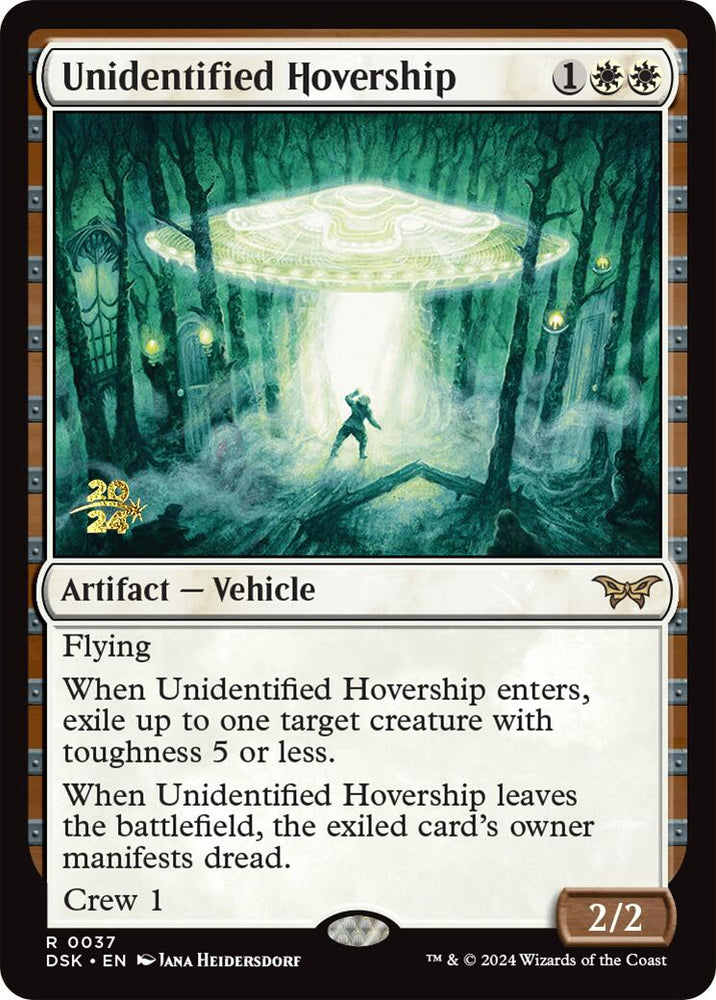 Unidentified Hovership [Duskmourn: House of Horror Prerelease Promos] Magic: The Gathering