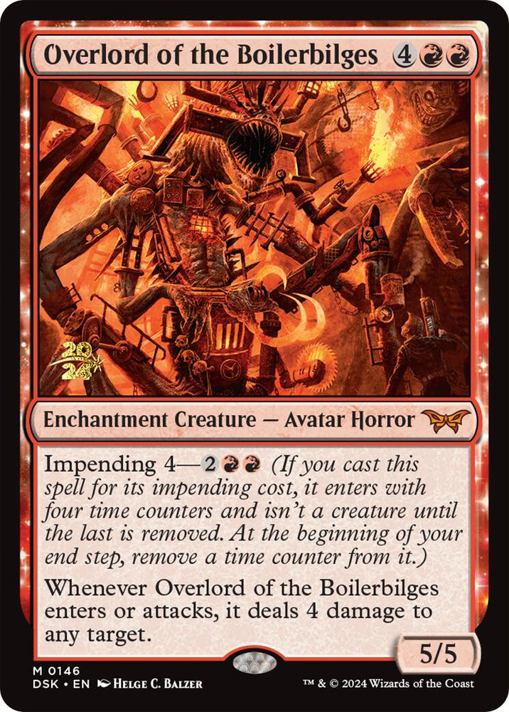 Overlord of the Boilerbilges [Duskmourn: House of Horror Prerelease Promos] Magic: The Gathering