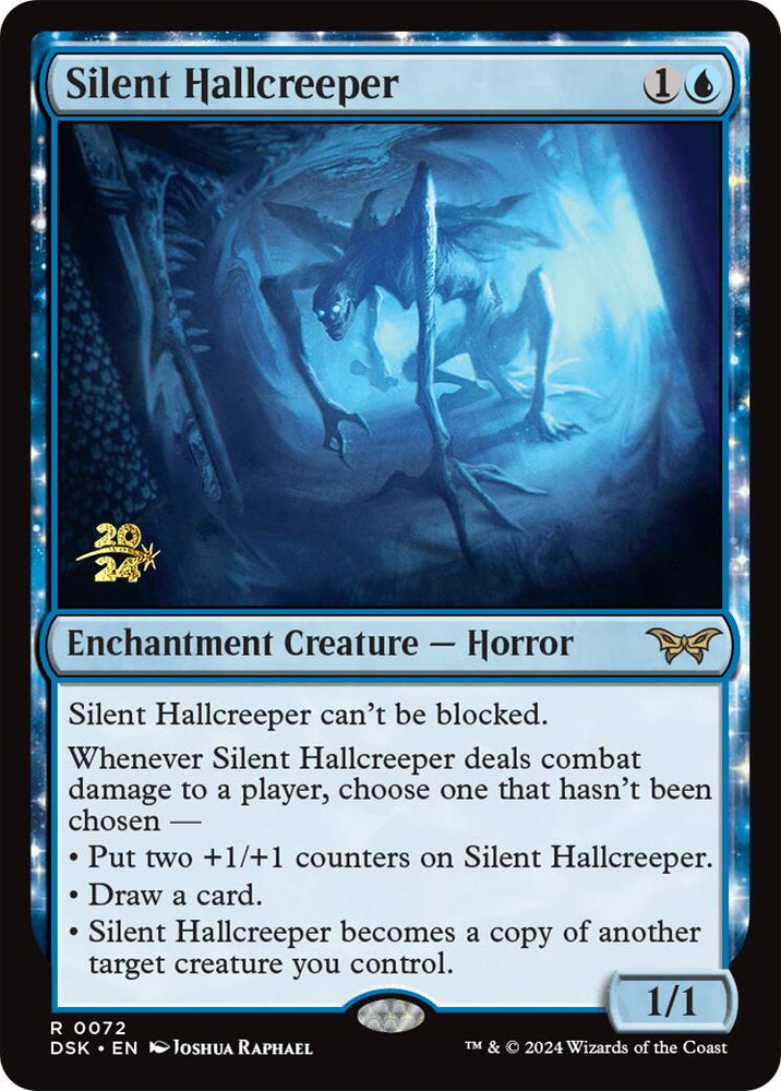 Silent Hallcreeper [Duskmourn: House of Horror Prerelease Promos] Magic: The Gathering