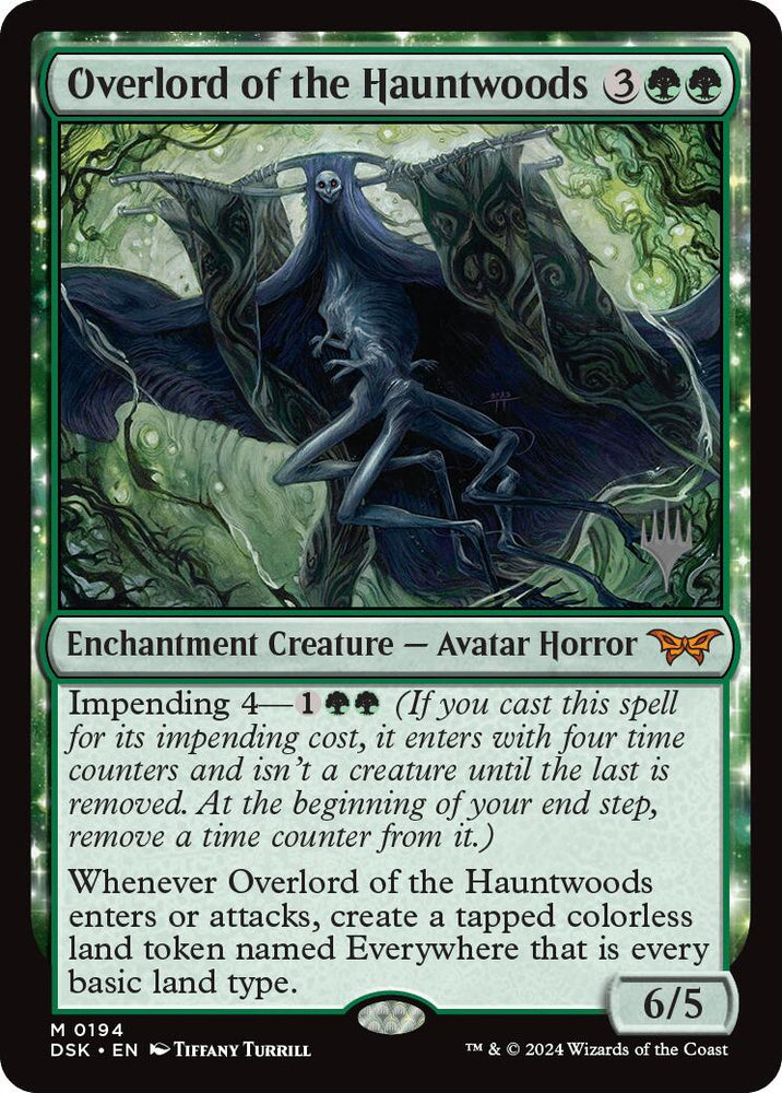Overlord of the Hauntwoods (Promo Pack) [Duskmourn: House of Horror Promos] Magic: The Gathering