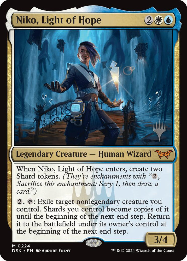Niko, Light of Hope (Promo Pack) [Duskmourn: House of Horror Promos] Magic: The Gathering