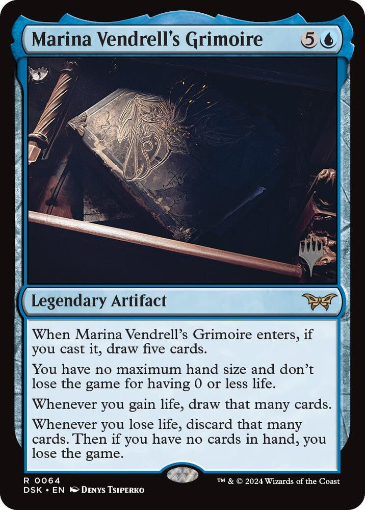 Marina Vendrell's Grimoire (Promo Pack) [Duskmourn: House of Horror Promos] Magic: The Gathering