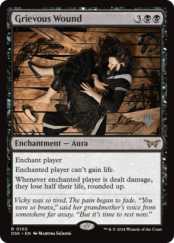Grievous Wound (Promo Pack) [Duskmourn: House of Horror Promos] Magic: The Gathering