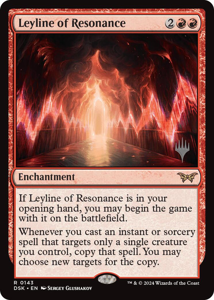 Leyline of Resonance (Promo Pack) [Duskmourn: House of Horror Promos] Magic: The Gathering