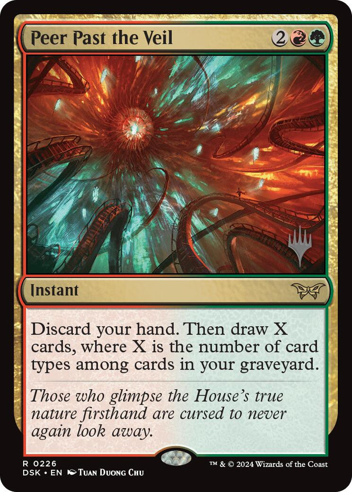 Peer Past the Veil (Promo Pack) [Duskmourn: House of Horror Promos] Magic: The Gathering