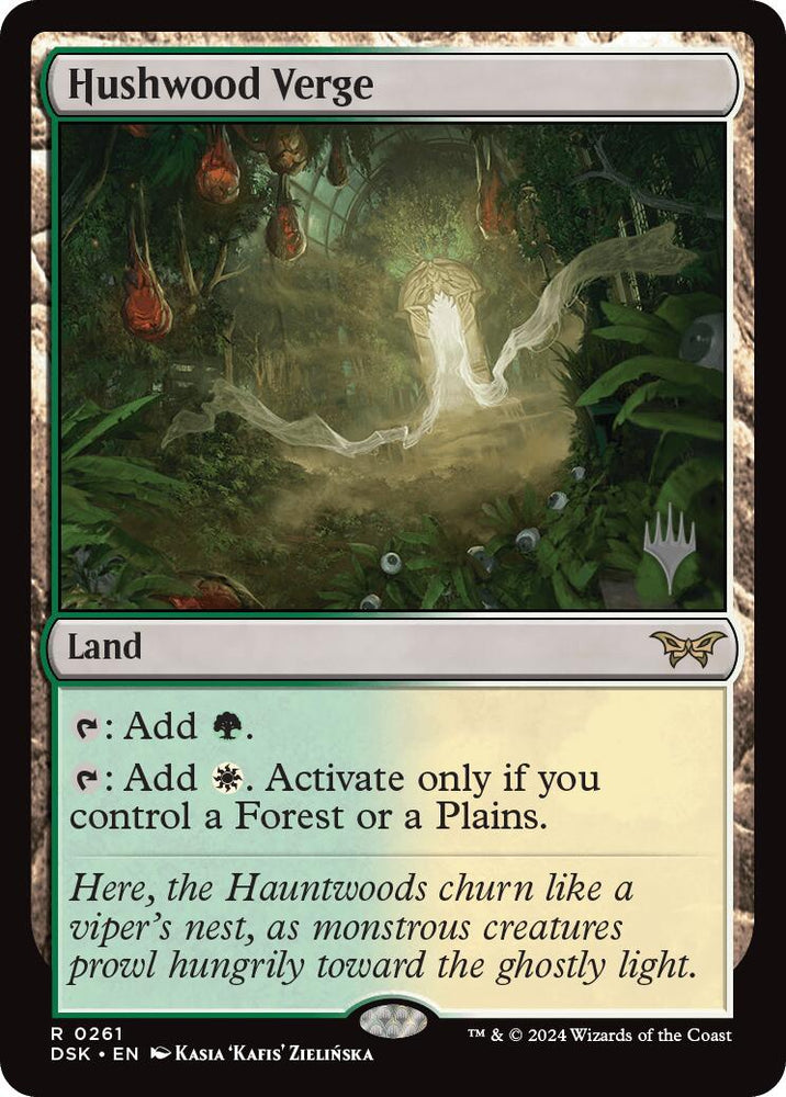 Hushwood Verge (Promo Pack) [Duskmourn: House of Horror Promos] Magic: The Gathering