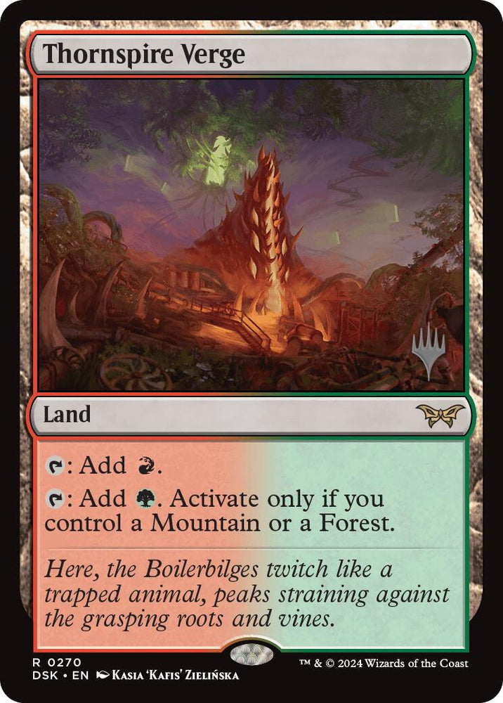 Thornspire Verge (Promo Pack) [Duskmourn: House of Horror Promos] Magic: The Gathering