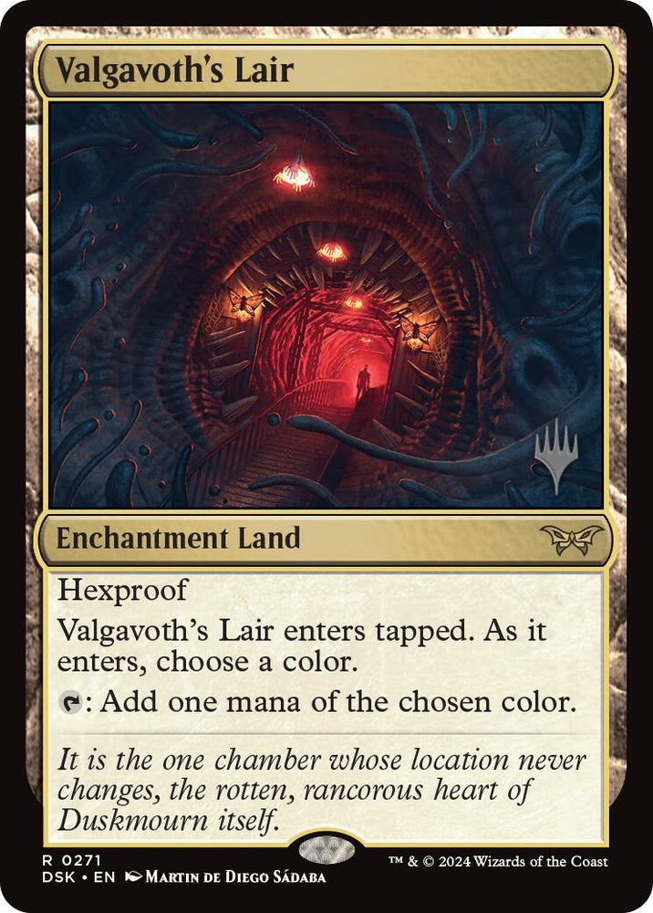 Valgavoth's Lair (Promo Pack) [Duskmourn: House of Horror Promos] Magic: The Gathering