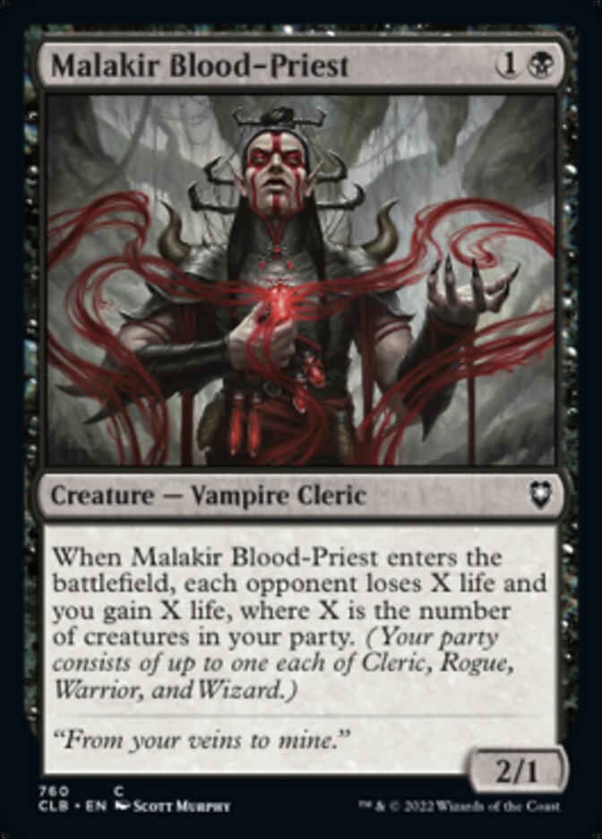 Malakir Blood-Priest [Commander Legends: Battle for Baldur's Gate] Magic: The Gathering