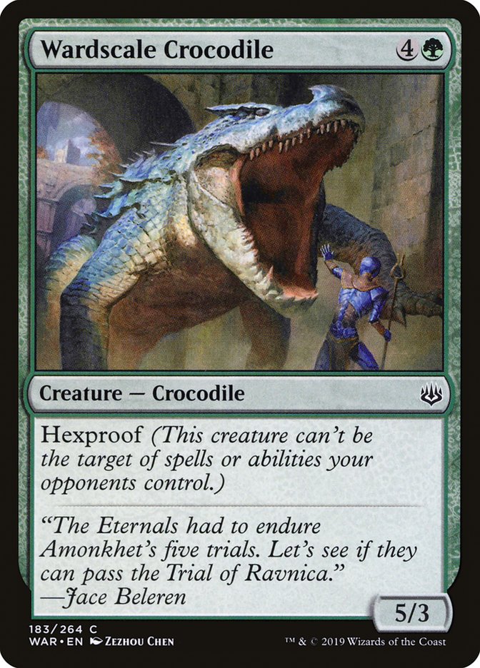 Wardscale Crocodile [War of the Spark] Magic: The Gathering