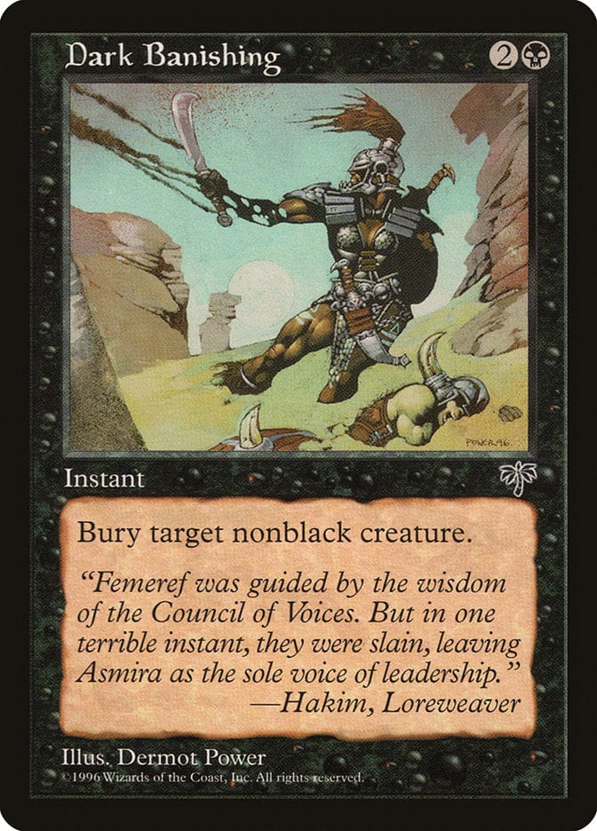 Dark Banishing [Mirage] Magic: The Gathering
