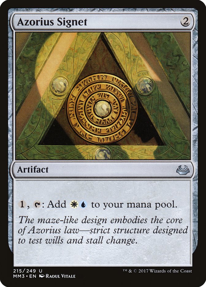Azorius Signet [Modern Masters 2017] Magic: The Gathering