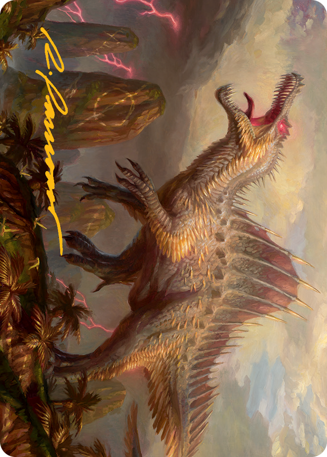 Etali, Primal Conqueror Art Card (Gold-Stamped Signature) [March of the Machine Art Series] Magic: The Gathering