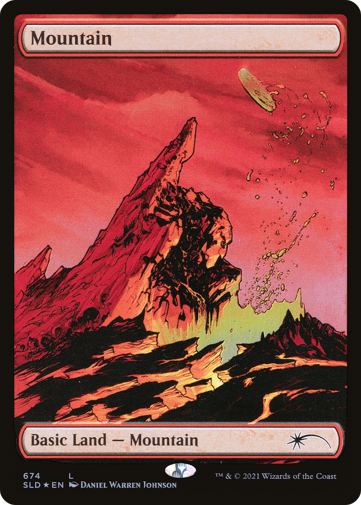 Mountain (674) [Secret Lair Drop Promos] Magic: The Gathering