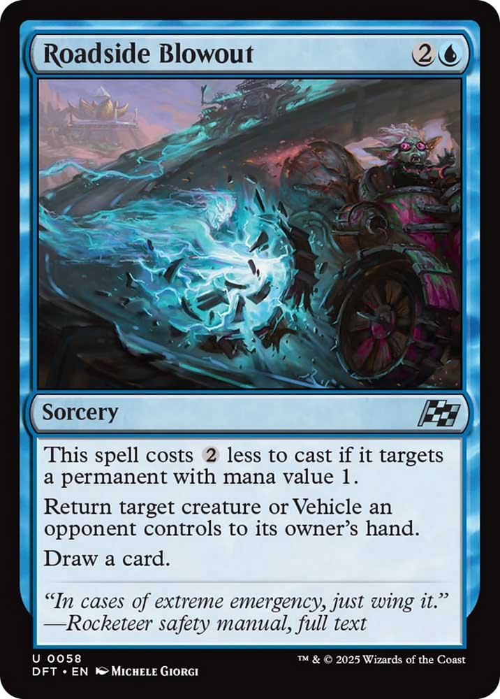 Roadside Blowout [Aetherdrift] Magic: The Gathering
