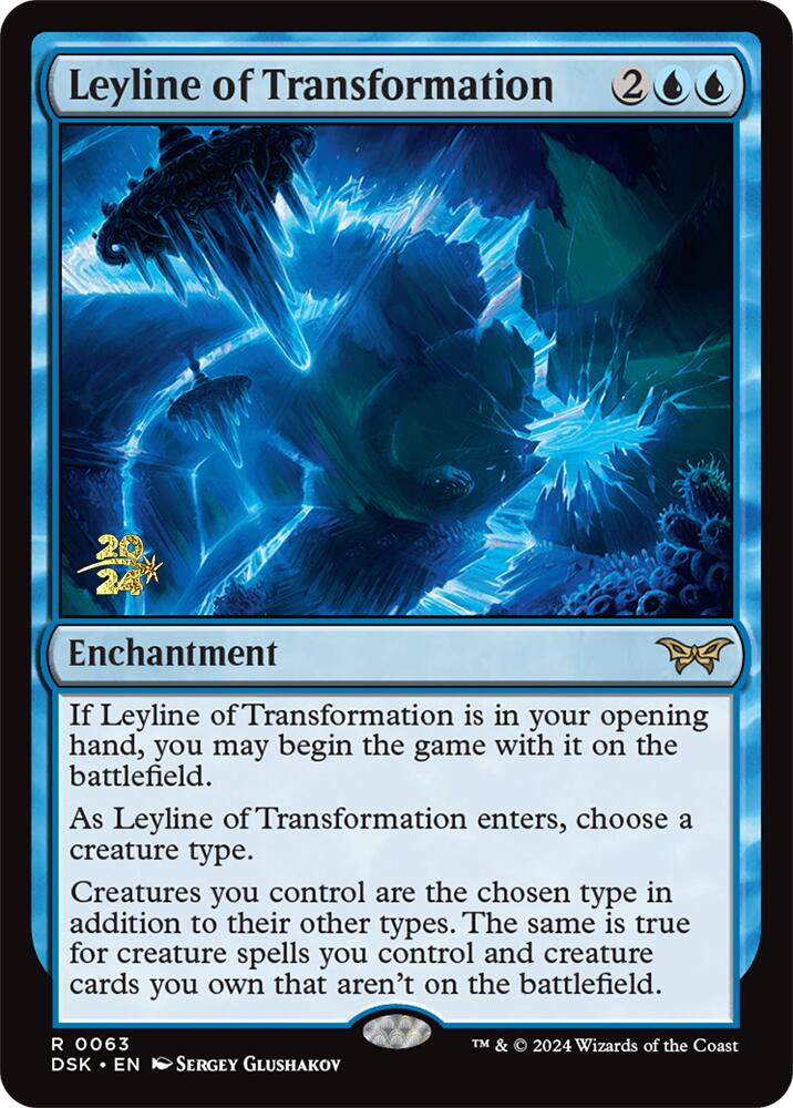 Leyline of Transformation [Duskmourn: House of Horror Prerelease Promos] Magic: The Gathering