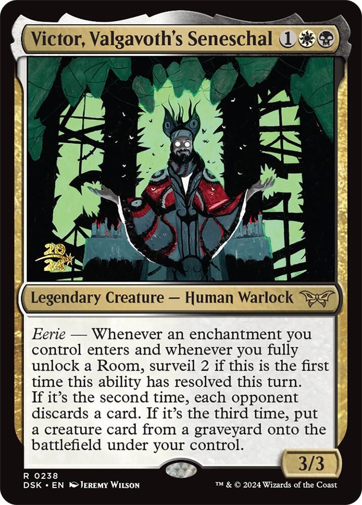 Victor, Valgavoth's Seneschal [Duskmourn: House of Horror Prerelease Promos] Magic: The Gathering