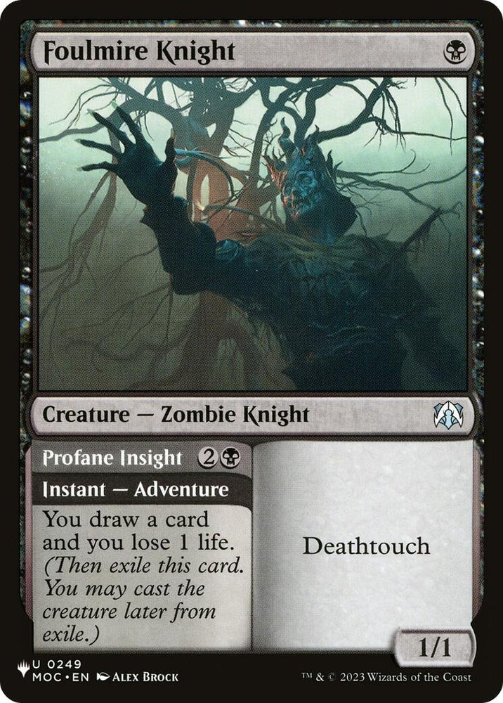 Foulmire Knight (MOC) [The List] Magic: The Gathering