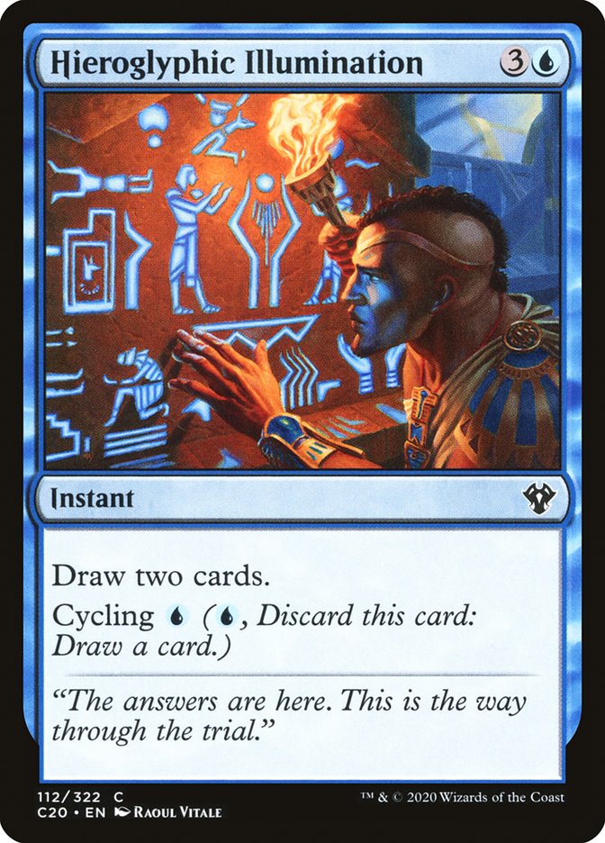 Hieroglyphic Illumination [Commander 2020] Magic: The Gathering