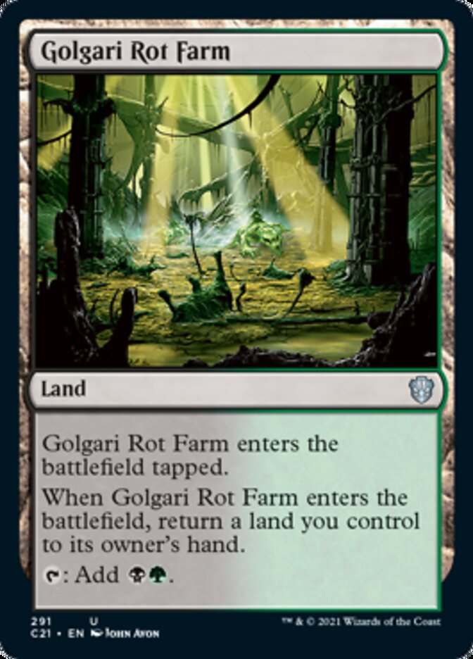 Golgari Rot Farm [Commander 2021] Magic: The Gathering