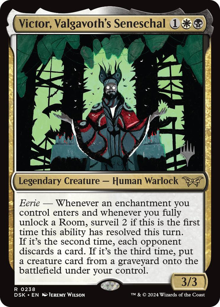 Victor, Valgavoth's Seneschal (Promo Pack) [Duskmourn: House of Horror Promos] Magic: The Gathering
