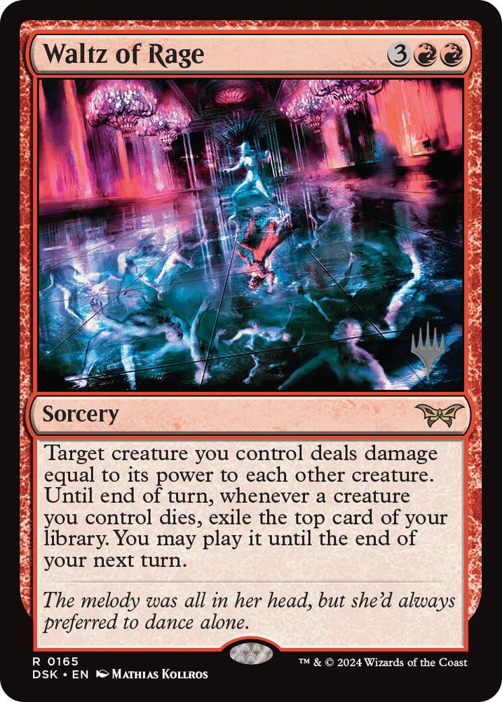 Waltz of Rage (Promo Pack) [Duskmourn: House of Horror Promos] Magic: The Gathering