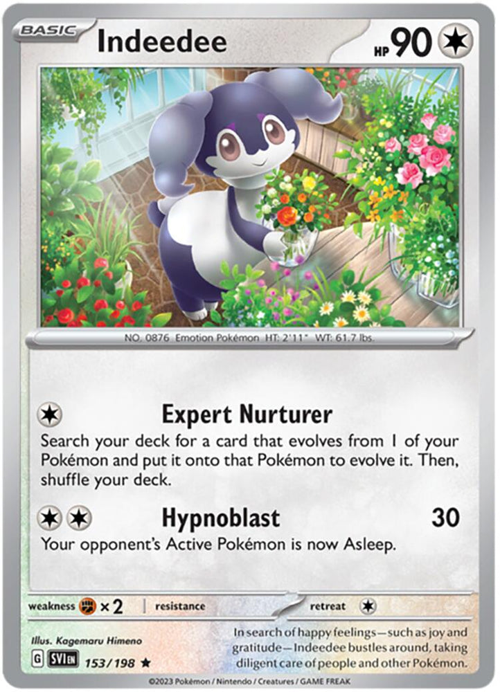 Indeedee (153/198) (Theme Deck Exclusive) [Scarlet & Violet: Base Set] Pokémon