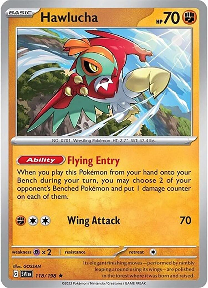 Hawlucha (118/198) (Theme Deck Exclusive) [Scarlet & Violet: Base Set] Pokémon