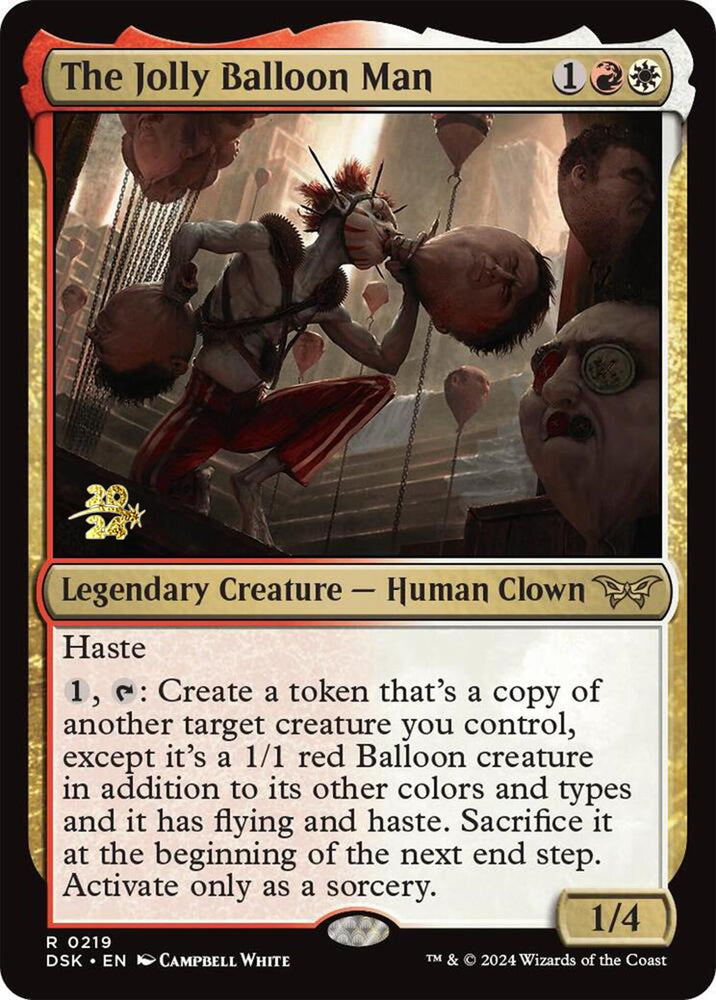 The Jolly Balloon Man [Duskmourn: House of Horror Prerelease Promos] Magic: The Gathering