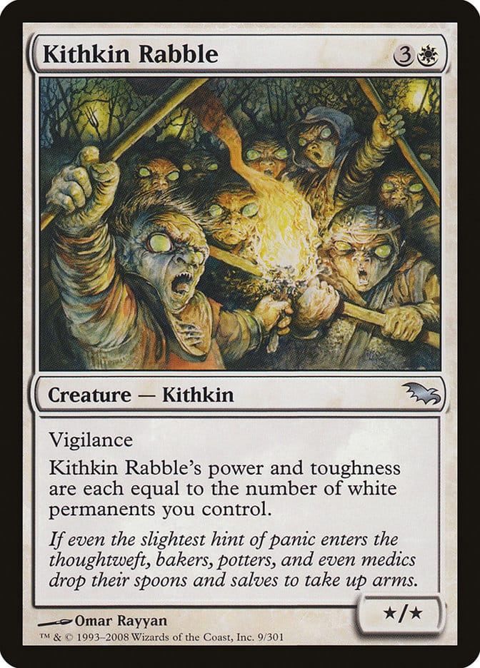 Kithkin Rabble [Shadowmoor] Magic: The Gathering
