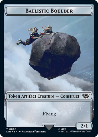 Ballistic Boulder // Food Token (10) Double-Sided Token [The Lord of the Rings: Tales of Middle-Earth Tokens] Magic: The Gathering