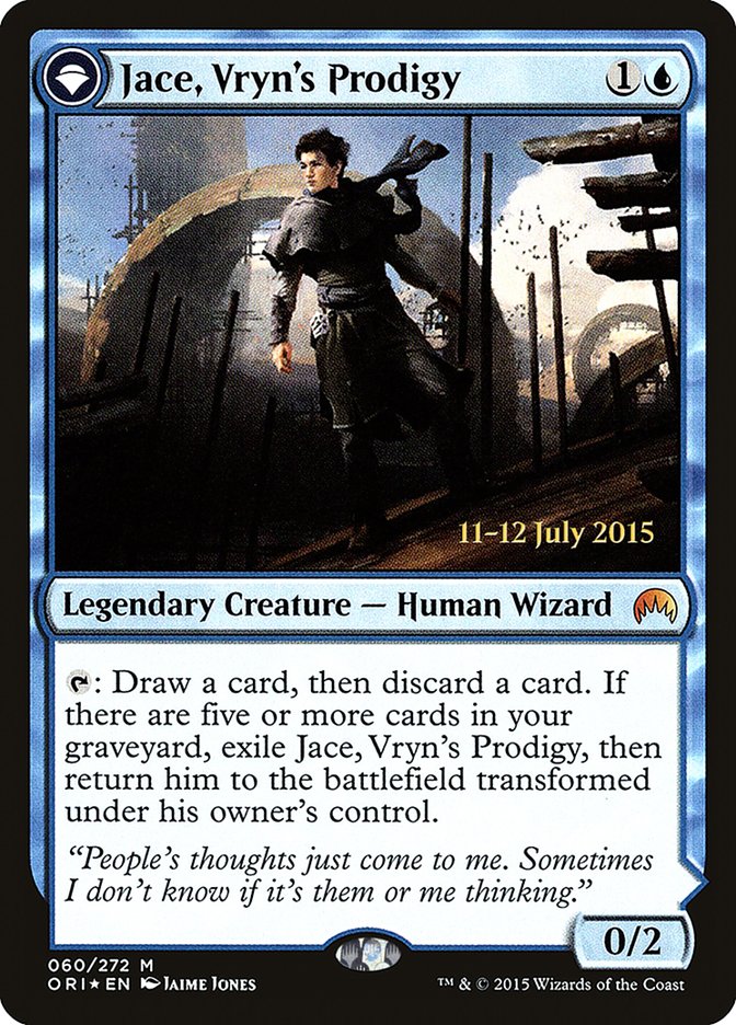 Jace, Vryn's Prodigy // Jace, Telepath Unbound [Magic Origins Prerelease Promos] Magic: The Gathering