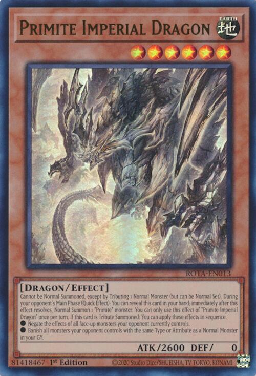 Primite Imperial Dragon [ROTA-EN013] Ultra Rare - Yugioh Cards For Your TCG Needs!