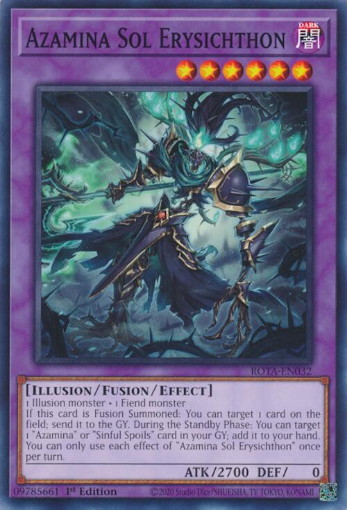 Azamina Sol Erysichthon [ROTA-EN032] Common Yu-Gi-Oh!