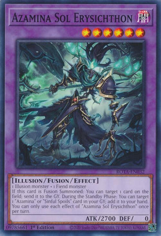 Azamina Sol Erysichthon [ROTA-EN032] Common Yu-Gi-Oh!