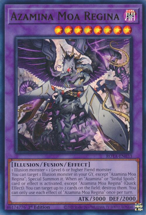 Azamina Moa Regina [ROTA-EN033] Ultra Rare - Yugioh Cards For Your TCG Needs!
